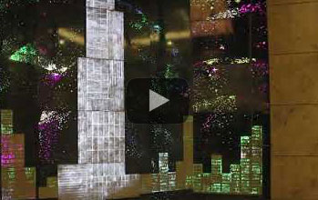 Bức tranh Landmark 81 Ban đêm