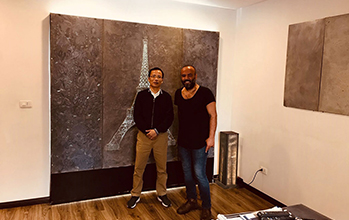 Mehmet Ali Uysal, nghệ sỹ người Pháp - Thổ Nhĩ Kỳ, thăm và làm việc với NFA, tháng 04 năm 2019